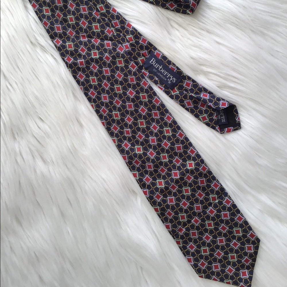 Burberry’s of London Silk Navy Blue Tie